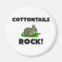 Cottontails Rock Magnet