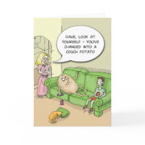 Couch Potato Funny Greeting Card