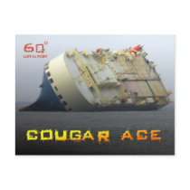 Cougar Ace listing at 60º, Aleutian Islands Post Card