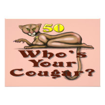 Cougar at 50 Invitation