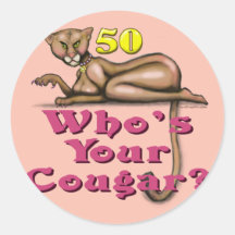 Cougar at 50 round stickers