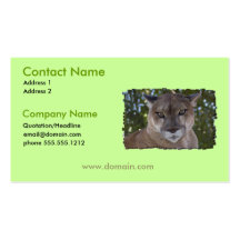 Cougar Cat Business Card