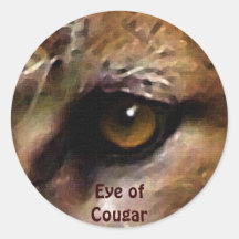 COUGAR EYE Art Stickers