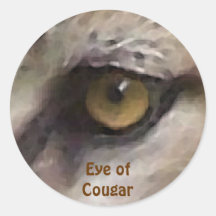 COUGAR EYE Wildlife Supporter Stickers
