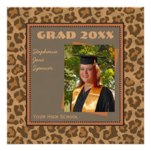 Cougar Frame Photo Graduation Announcement