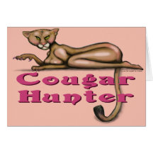Cougar Hunter Greeting Card