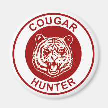 Cougar Hunter Refrigerator Magnets