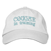 COUGAR  in training Embroidered Baseball Caps