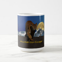 Cougar Mountain Lion Artwork on a Wildlife Mug mugs
