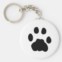 COUGAR PAW PRINT KEY CHAIN