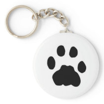 COUGAR PAW PRINT KEY CHAIN