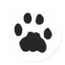 COUGAR PAW PRINT ROUND STICKERS