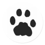 COUGAR PAW PRINT stickers