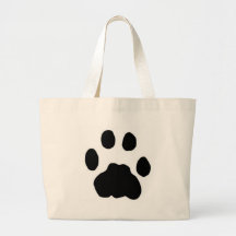 COUGAR PAW PRINT TOTE BAGS