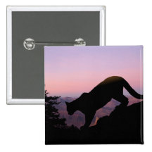 cougar pinback button