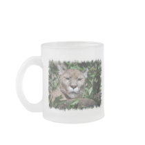 Cougar Predator Glass Coffee Mug