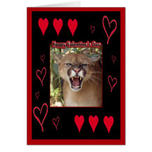 Cougar Valentine Card