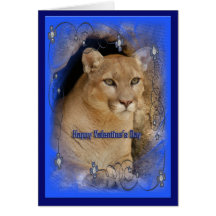 Cougar Valentine Card