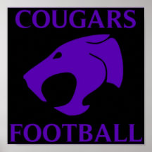 COUGARS FOOTBALL POSTER