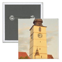 Council tower pinback buttons