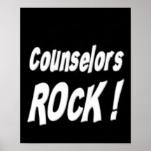 Counsellors Rock! Poster Print