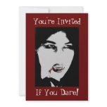 Count Dracula Halloween Vampire Dinner Invitation