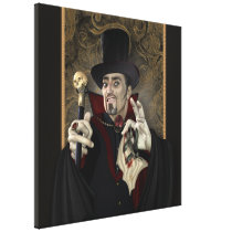 Count Dracula Portrait Wrapped Canvas