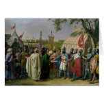 Count of Tripoli accepting the Surrender cards