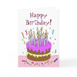 Count the Candles Birthday! Cake cards