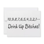 Countdown Drink Up Bitches Personalized Invites