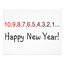 Countdown To New Years Invitations