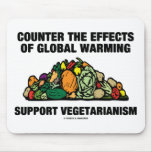 Counter Effects Global Warming Support Vegetarian mousepads