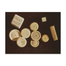 Counters and dice, Gallo-Roman Post Cards