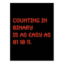 Counting in Binary Post Card