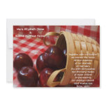 Country Apple Wedding Personalised Invite
