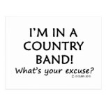 Country Band Excuse Post Cards