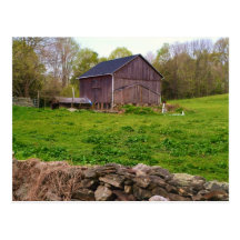 Country Barn Postcard