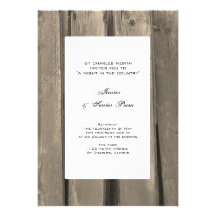 Country Barn Wood Junior / Senior Prom Invitations