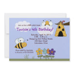 Country Bumble Bees 5x7 Beehive Birthday Invite invitations