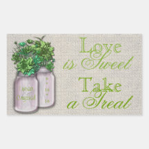 Country Charm Lime Candy Buffet Sticker