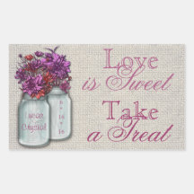 Country Charm Pink Candy Buffet Sticker