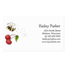 Country Cherries · Bee & Cherries Business Card Template