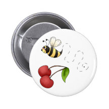 Country Cherries · Bee & Cherries Pins