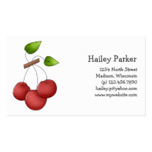 Country Cherries · Cherries Business Card Template