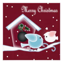 Country Christmas Dinner Party  Invitation