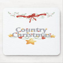 Country Christmas Mouse Pads