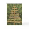 Country Christmas Tree Christmas Card