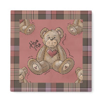 Country Collection Bear Hug Me Fridge Magnet
