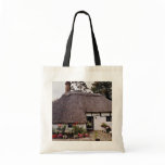 Country cottage, Britain  flowers Canvas Bag
