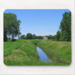 Country farm landscape photo barn irrigation ditch mousepads